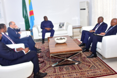 Felix-tshisekedi-delegation-fmi-entretien June 2019 in Kinshasa