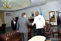 President Felix Tshisekedi of DRC meeting with UN representative in June 2019