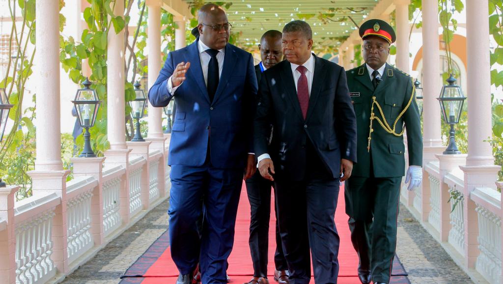 DR Congo’s Felix Tshisekedi arrives in Angola