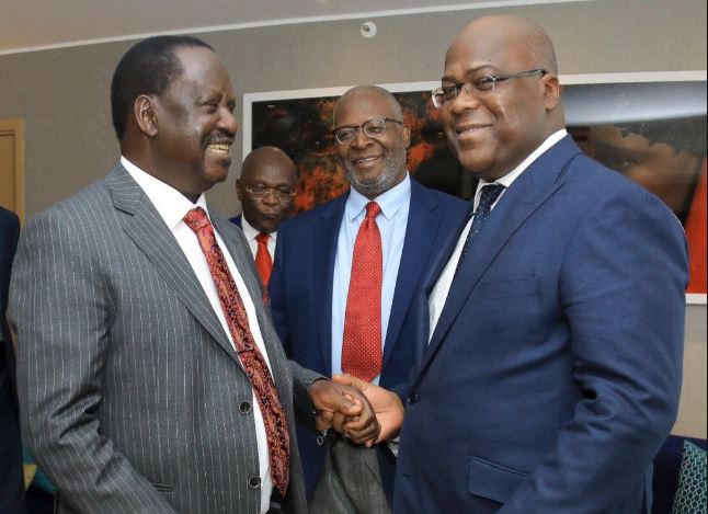 Raila Odinga meets DRC’s President Tshisekedi in Nairobi