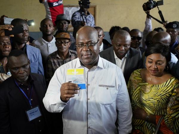 DRC President Felix Tshisekedi hails victory on first trip abroad